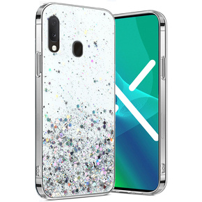 Telefontok a Samsung Galaxy A20E, Glittery, átlátszó