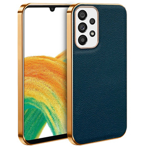 Telefontok a Samsung Galaxy A33 5G, Cowhide Leather, zöld