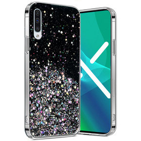 Telefontok a Samsung Galaxy A50/A50S/A30S, Glittery, fekete