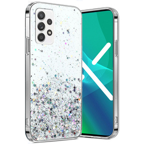 Telefontok a Samsung Galaxy A53 5G, Glittery, átlátszó