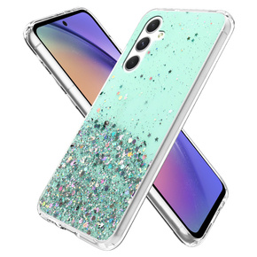 Telefontok a Samsung Galaxy A54 5G, Glittery, zöld