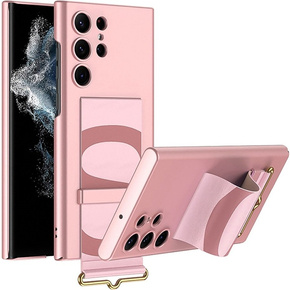 Telefontok a Samsung Galaxy S22 Ultra, GKK Strap Case, rózsaszín