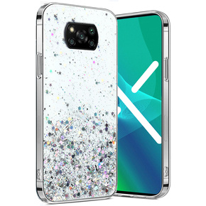 Telefontok a Xiaomi POCO X3 / X3 NFC, Glittery, átlátszó