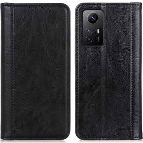 Telefontok a Xiaomi Redmi Note 12S, Wallet Litchi Leather, fekete