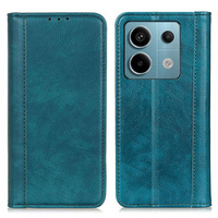 Telefontok a Xiaomi Redmi Note 13 Pro 5G, Wallet Litchi Leather, zöld