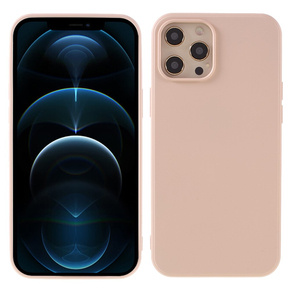 Telefontok a iPhone 12/12 Pro, Silicone Lite, világos rózsaszín