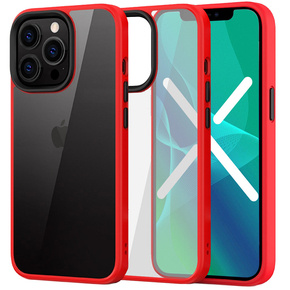 Telefontok a iPhone 13 Pro, ERBORD Hybrid Case, piros