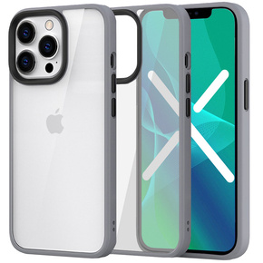 Telefontok a iPhone 13 Pro, ERBORD Hybrid Case, szürke