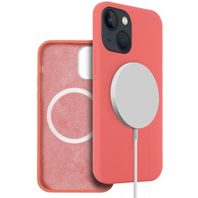 Telefontok a iPhone 13 mini, Silicone MagSafe, rózsaszín