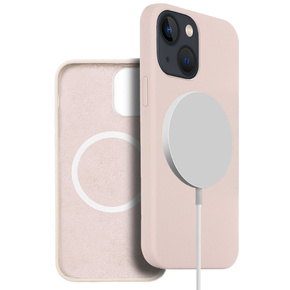 Telefontok a iPhone 14 Plus, Silicone MagSafe, rózsaszín