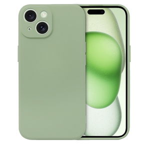 Telefontok a iPhone 15 Plus, Silicone Lite, zöld