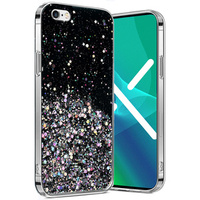 Telefontok a iPhone 6/6s 4.7, Glittery, fekete