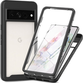 Tok Google Pixel 8 Pro készülékhez, Shockproof, fóliával, fekete