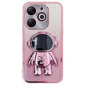 Tok Infinix Hot 40i, Glitter Astronaut, rózsaszín