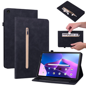 Tok Lenovo Tab M10 10.1 Gen 3, Wallet Pen Slot, fekete