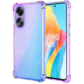 Tok Oppo A58 4G, Gradient Dropproof, Lila / kék