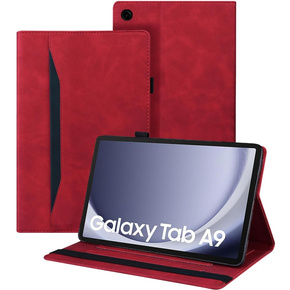 Tok Samsung Galaxy Tab A9, Classic, tolltartóval, piros