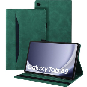 Tok Samsung Galaxy Tab A9, Classic, tolltartóval, zöld