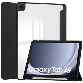 Tok Samsung Galaxy Tab A9, Smartcase Hybrid, tolltartó résszel, fekete