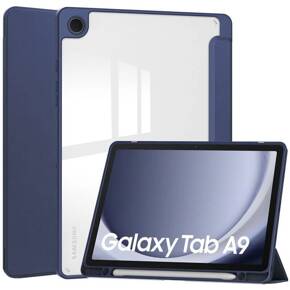 Tok Samsung Galaxy Tab A9, Smartcase Hybrid, tolltartó résszel, sötétkék