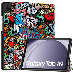 Tok Samsung Galaxy Tab A9, Smartcase, graffiti