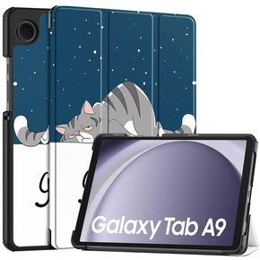 Tok Samsung Galaxy Tab A9, Smartcase, sleeping cat