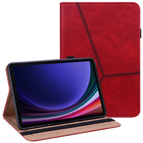 Tok Samsung Galaxy Tab S9/S9 FE, Classic, tolltartóval, piros