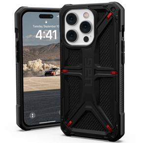 Tok Urban Armor Gear iPhone 14 Pro, Monarch, Kevlar fekete