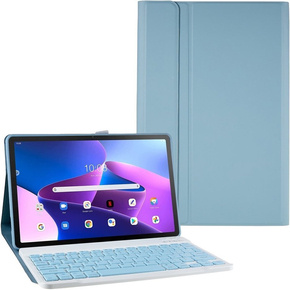 Tok + billentyűzet Lenovo Tab M10 Plus Gen 3 TB-125F TB-128F, kék