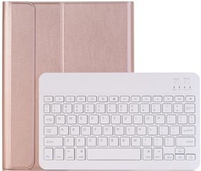Tok + billentyűzet iPad 7/8/9 10.2 2019/2020/2021, rózsaszín rose gold