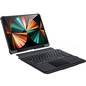 Tok + billentyűzet iPad Pro 12.9 2021 / 2020, Dux Ducis Magnetic Keyboard, fekete