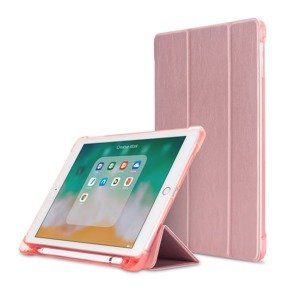 Tok iPad 9.7 2018 / 2017/ Air / Air 2, Smartcase tolltartóval, rózsaszín rose gold