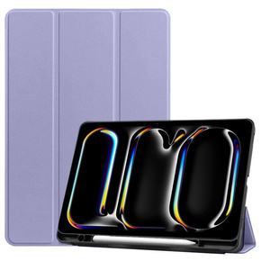 Tok iPad Pro 11 2024, Smartcase tolltartóval, lila