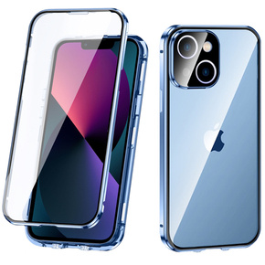 Tok iPhone 13, Magnetic Dual Glass, kék