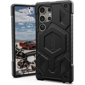 Urban Armor Gear Telefontok a Galaxy S24 Ultra , Monarch Carbon, fekete