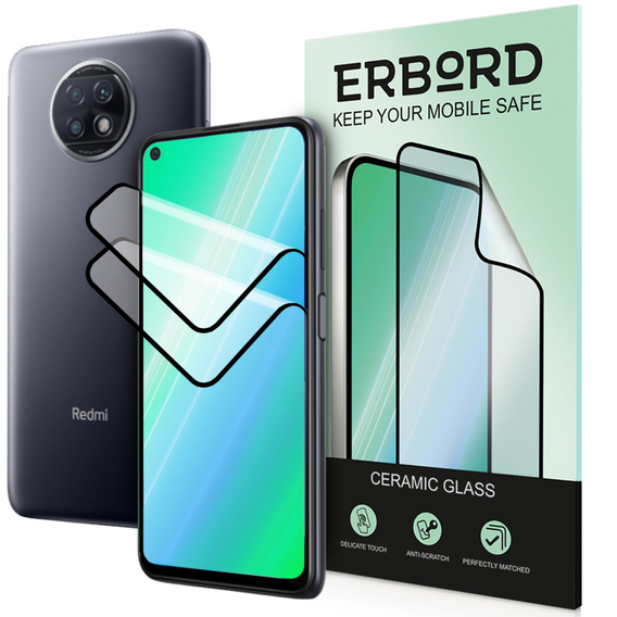 2x Hibrid üveg ERBORD Ceramic a Xiaomi Redmi Note 9T 5G