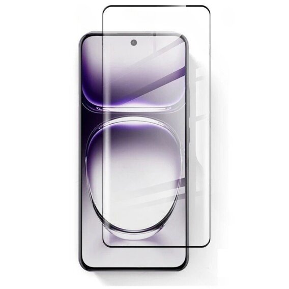 3D edzett üveg Oppo Reno 12 Pro készülékhez, fekete keret