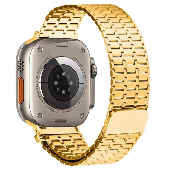 Acél karperec Apple Watch 1/2/3/4/4/5/6/7/8/SE/ULTRA 42/44/45/45/49 MM - arany