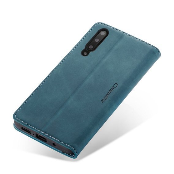 CASEME tok Samsung Galaxy A70, Leather Wallet Case, kék