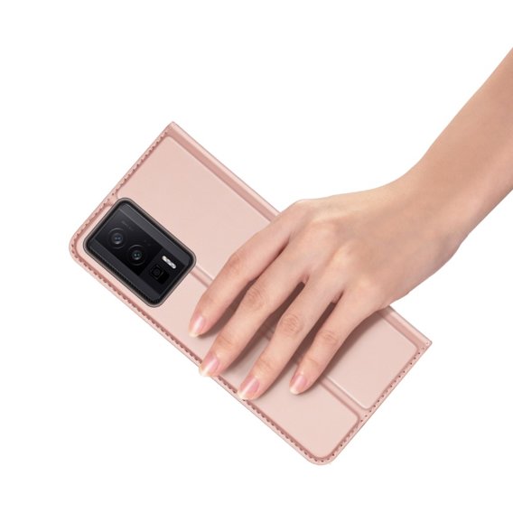 Dux Ducis Telefontok a Xiaomi Poco F5 Pro, Skinpro, rózsaszín rose gold
