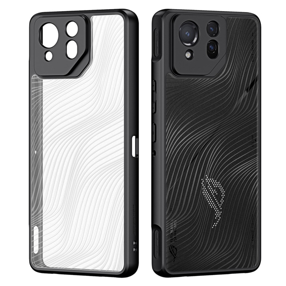 DuxDucis tok ASUS ROG Phone 8 Pro, Aimo case, átlátszó / fekete