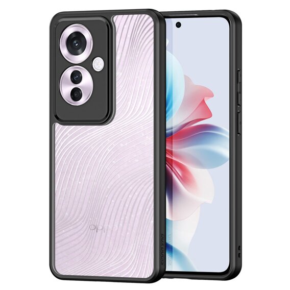 DuxDucis tok Oppo Reno 11F 5G, Aimo case, átlátszó / fekete