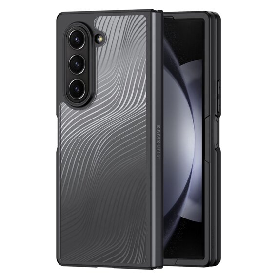 DuxDucis tok Samsung Galaxy Z Fold6 5G, Aimo case, átlátszó / fekete