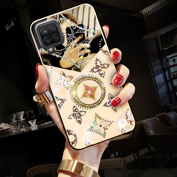 Fashion Telefontok a Samsung Galaxy A12 / M12 / A12 2021, rózsaszín