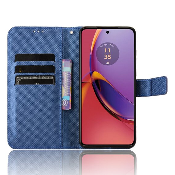 Flip tok Motorola Moto G84 5G-hez, Smart Magnet, kék