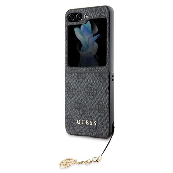 GUESS Telefontok a Samsung Galaxy Z Flip 5 Charms Collection Hardcase, 4G Charms Collection Hardcase, szürke