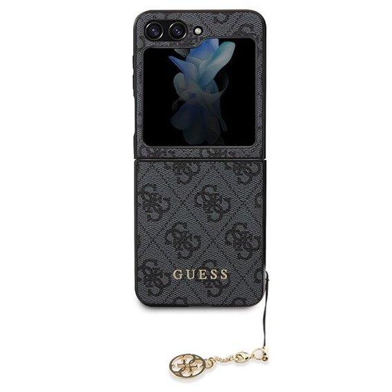 GUESS Telefontok a Samsung Galaxy Z Flip 5 Charms Collection Hardcase, 4G Charms Collection Hardcase, szürke