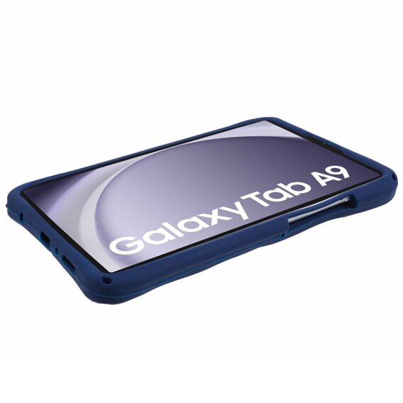 Gyermek szilikon tok Samsung Galaxy Tab A9 T220 X110 / X117, páncélozott, asztronauta, tengerészkék