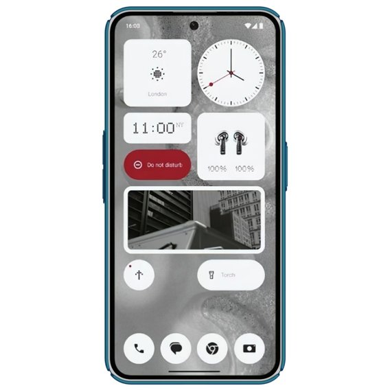 NILLKIN tok Nothing Phone (2), Super Frosted Shield Case, kék