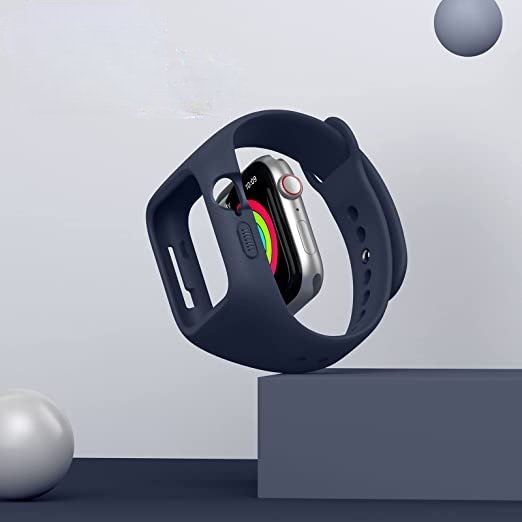 Öv + tok Suritch a Apple Watch 1/2/3/4/5/6/SE 38/40mm, tengerészkék